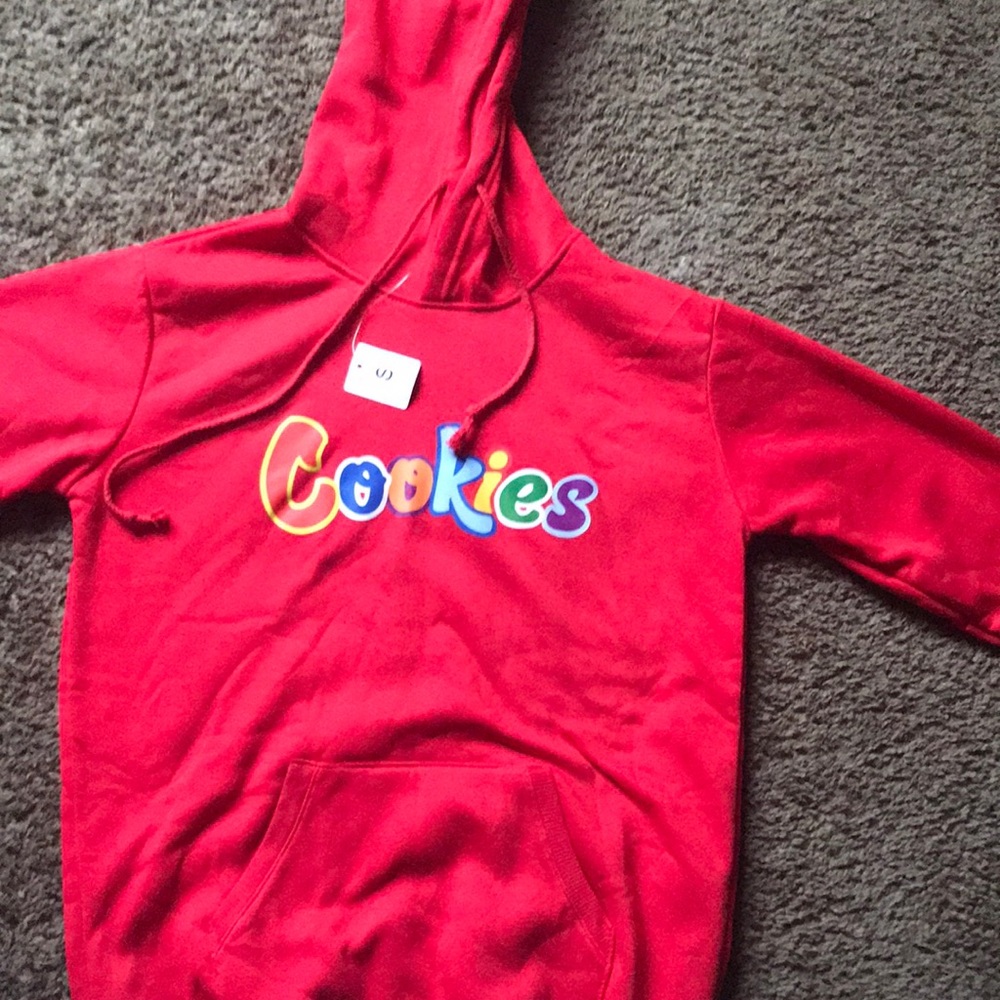 red cookies hoodie